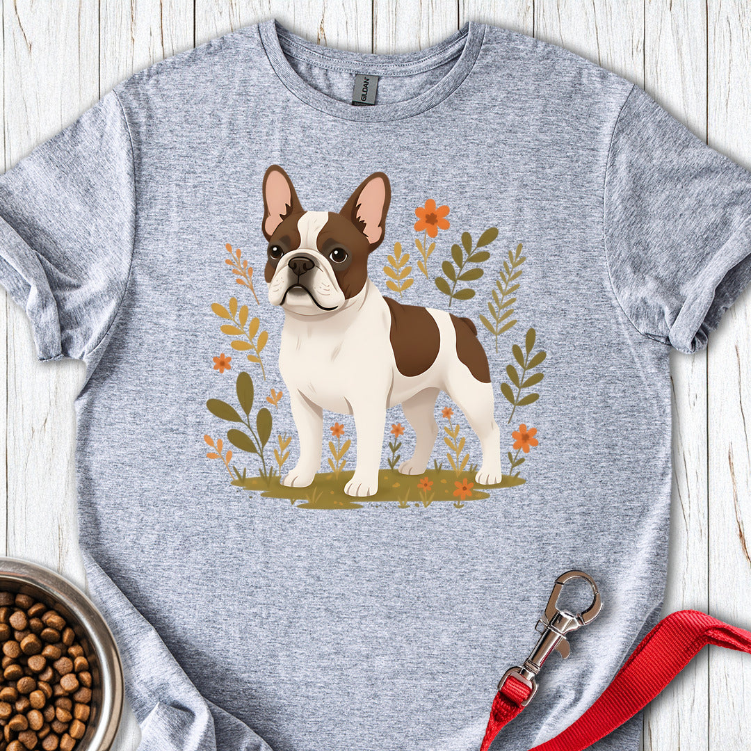 French Bulldog Pied Coat Flower Sport Grey