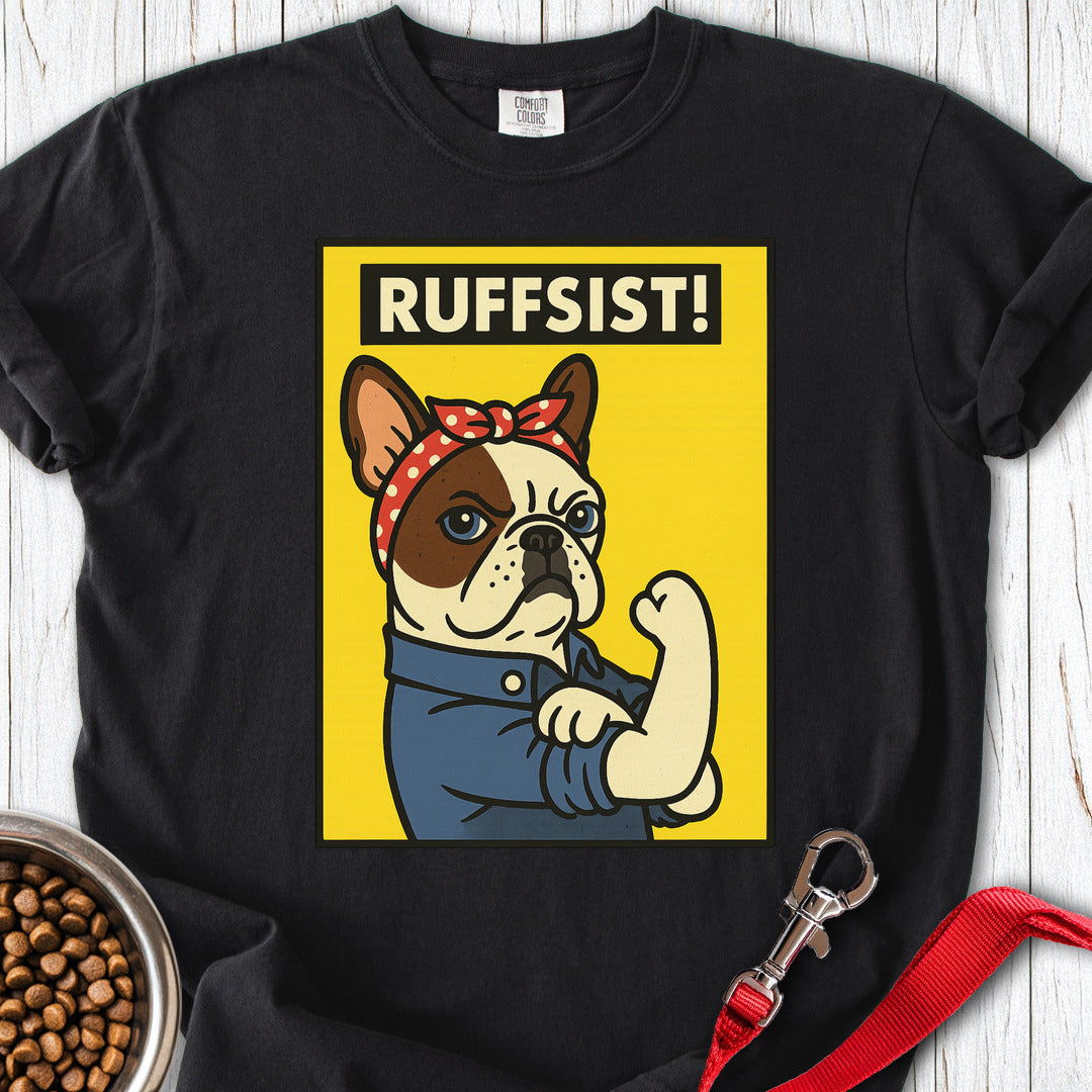 French Bulldog Rosie the Riveter Premium Tee — Black