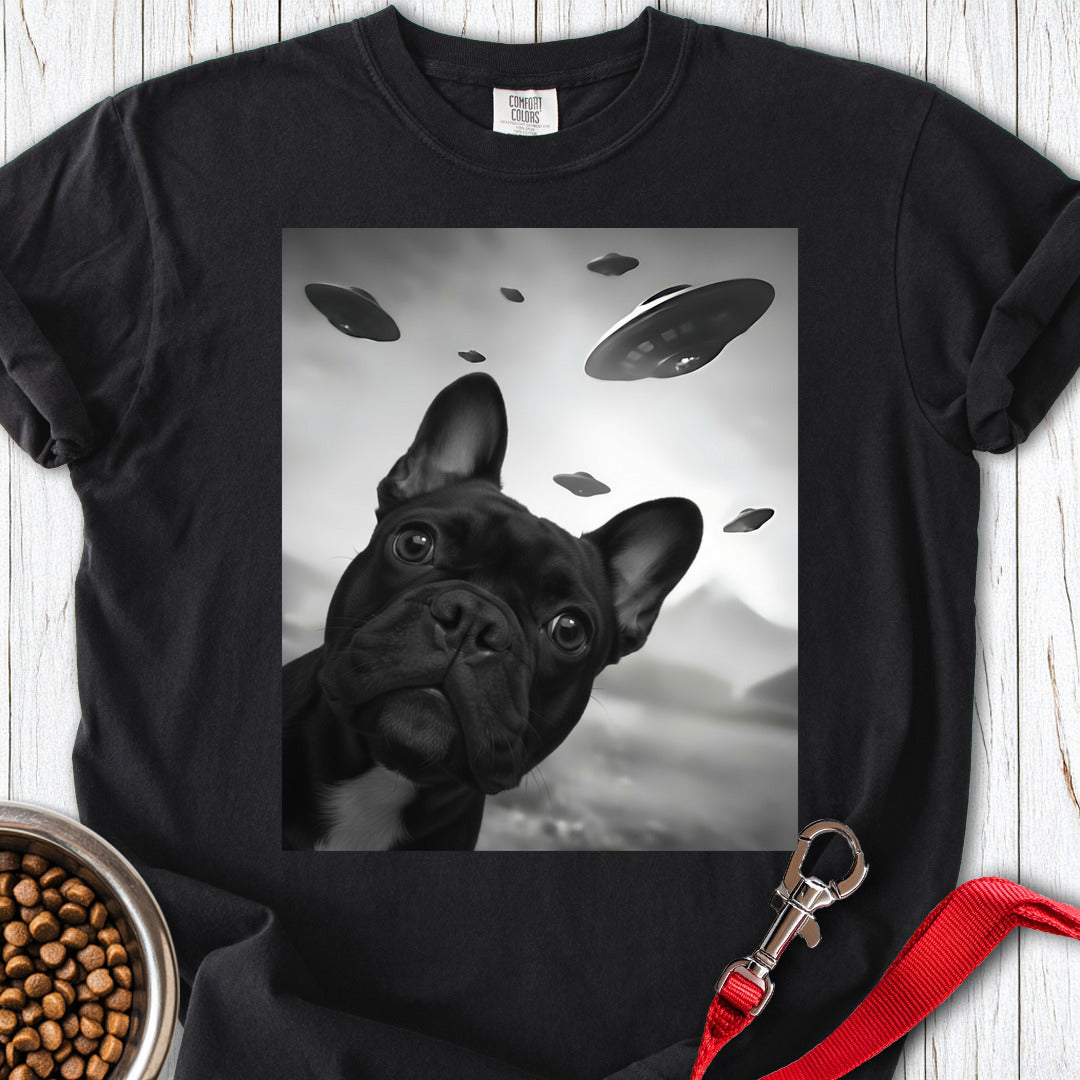 French Bulldog UFO Premium Tee Black