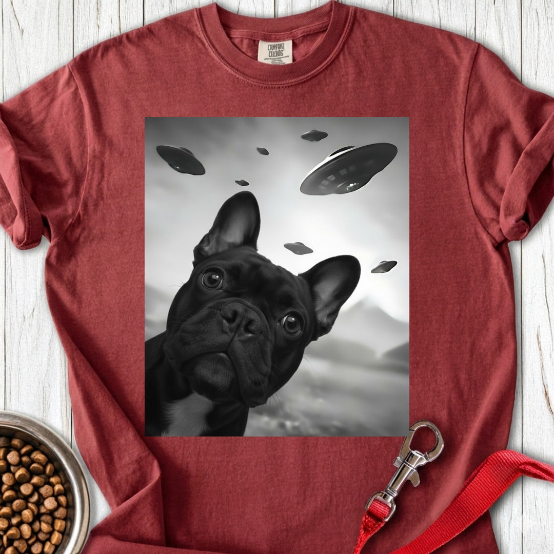 French Bulldog UFO Premium Tee Brick