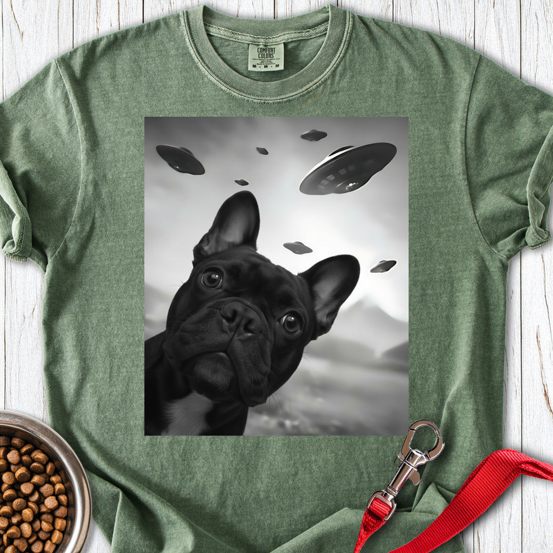 French Bulldog UFO Premium Tee Moss