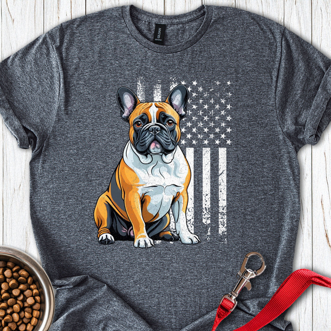 French Bulldog USA Dark Heather