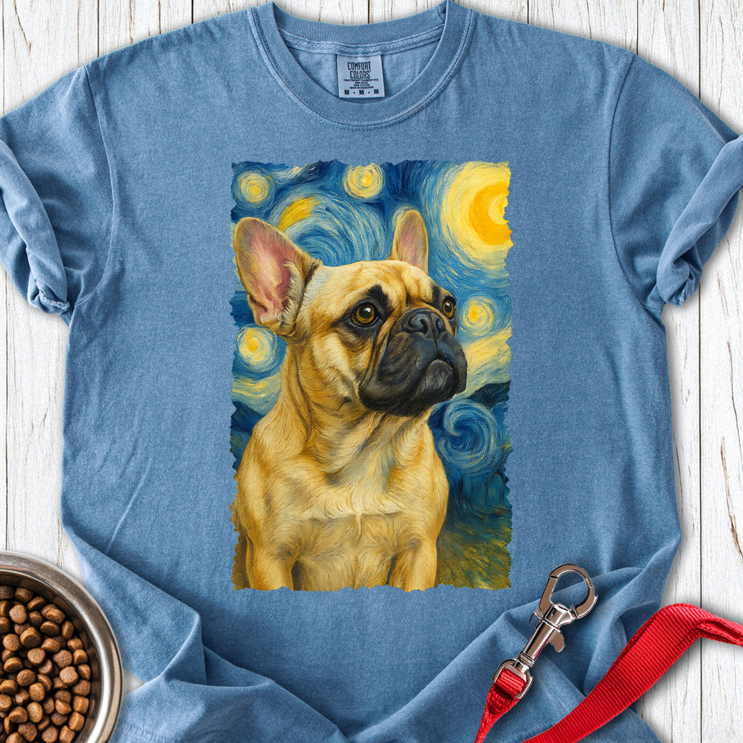 French Bulldog van Gogh Premium Tee — Blue Jean
