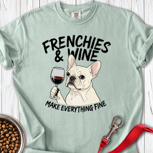 French Bulldog & Wine Premium Tee Bay