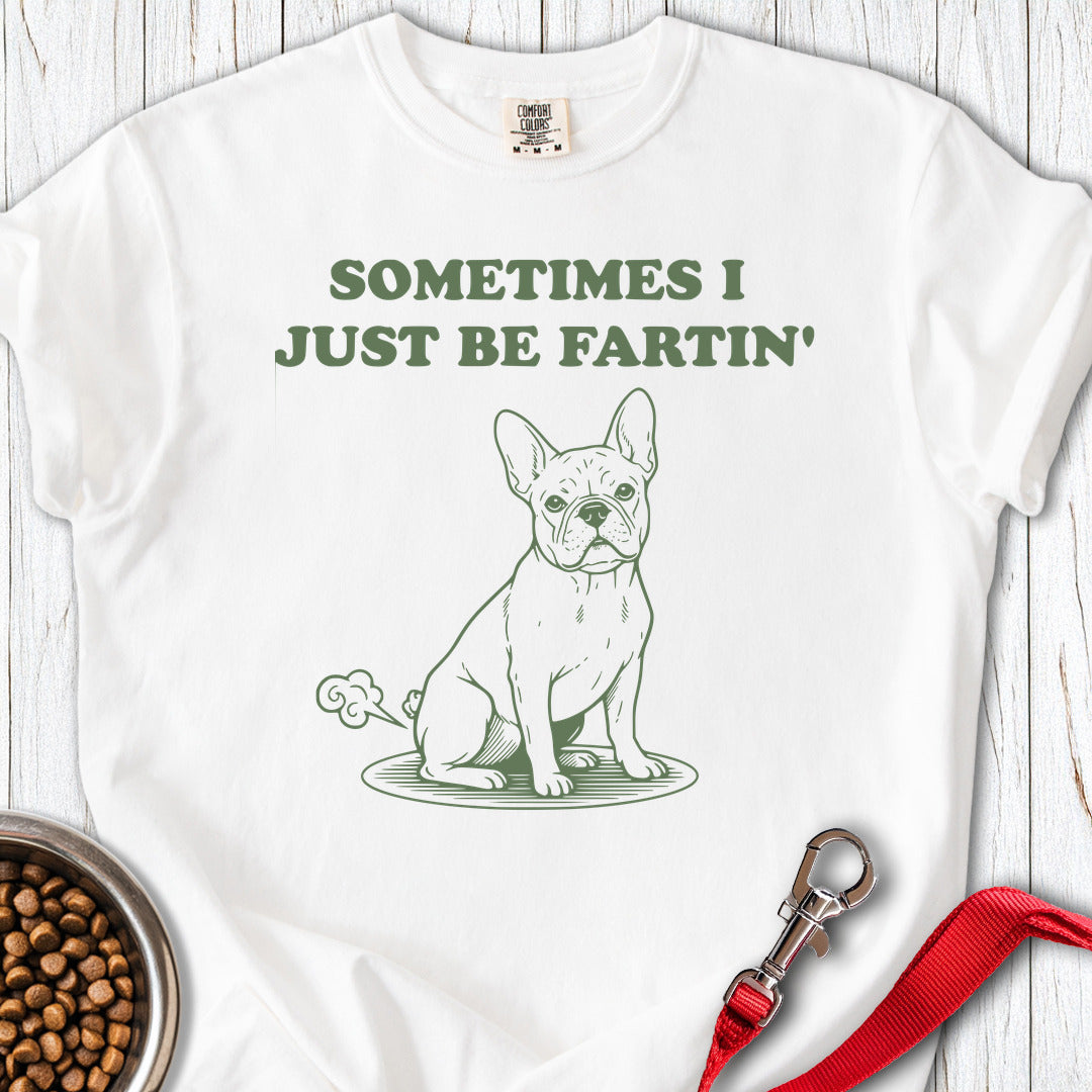 French Bulldogs Fart Premium Tee White