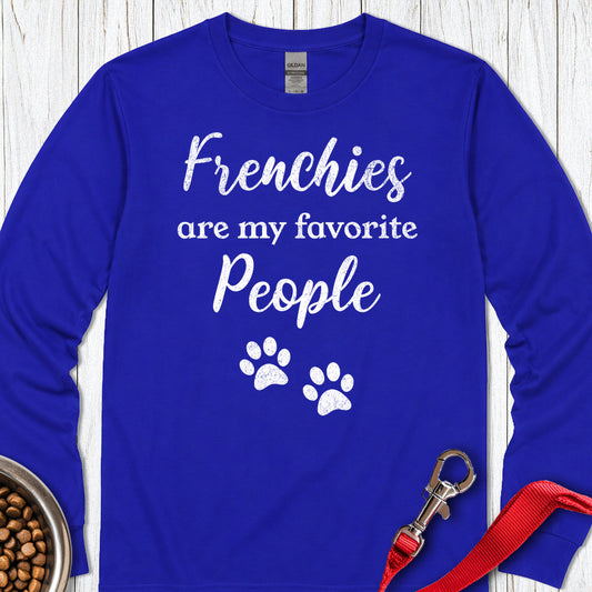 French Bulldogs Favorite People Long Sleeve — Royal