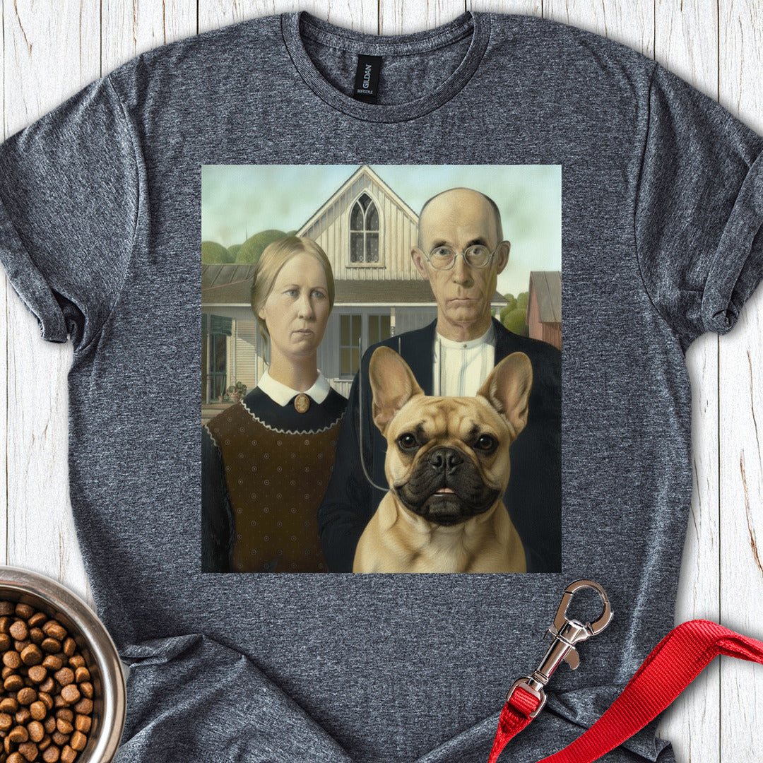 Frenchie American Gothic Dark Heather
