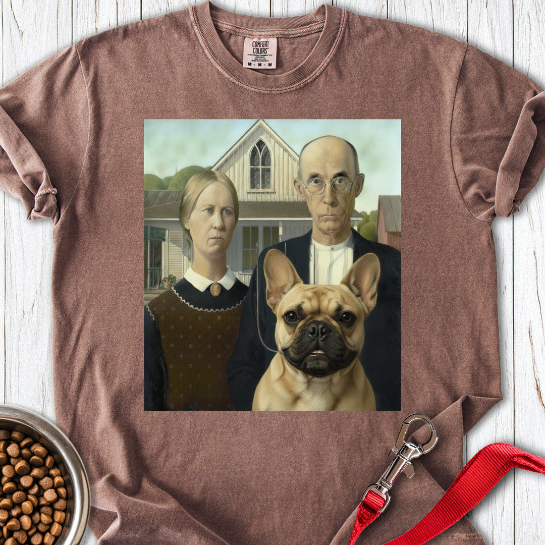 Frenchie American Gothic Premium Tee Espresso