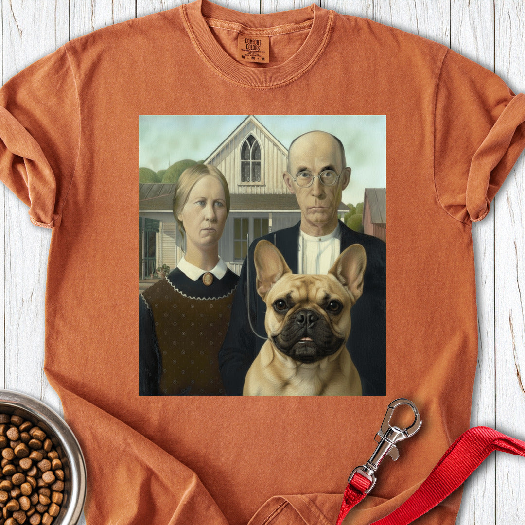Frenchie American Gothic Premium Tee Yam