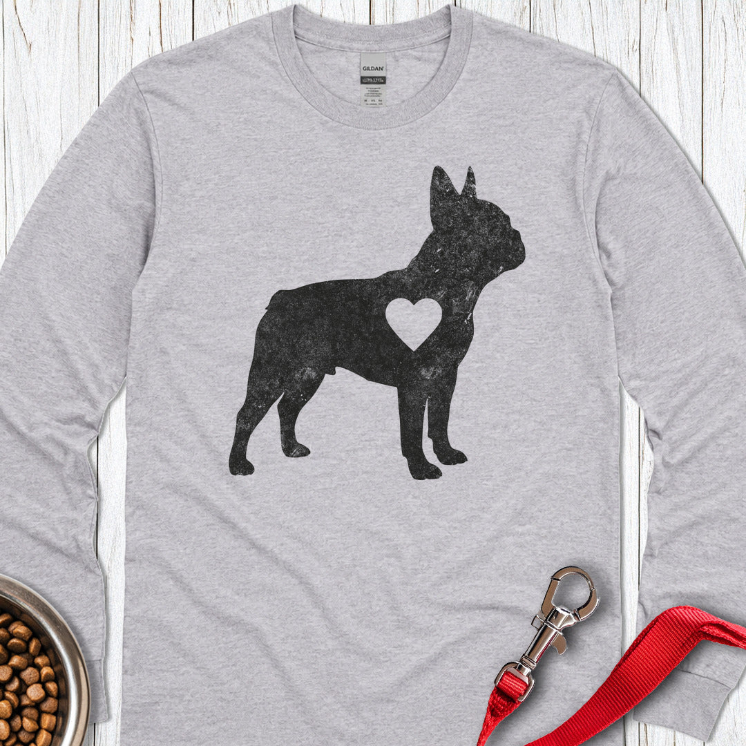Frenchie Love Long Sleeve — Sport Grey