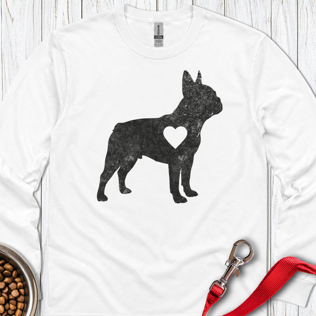 Frenchie Love Long Sleeve — White