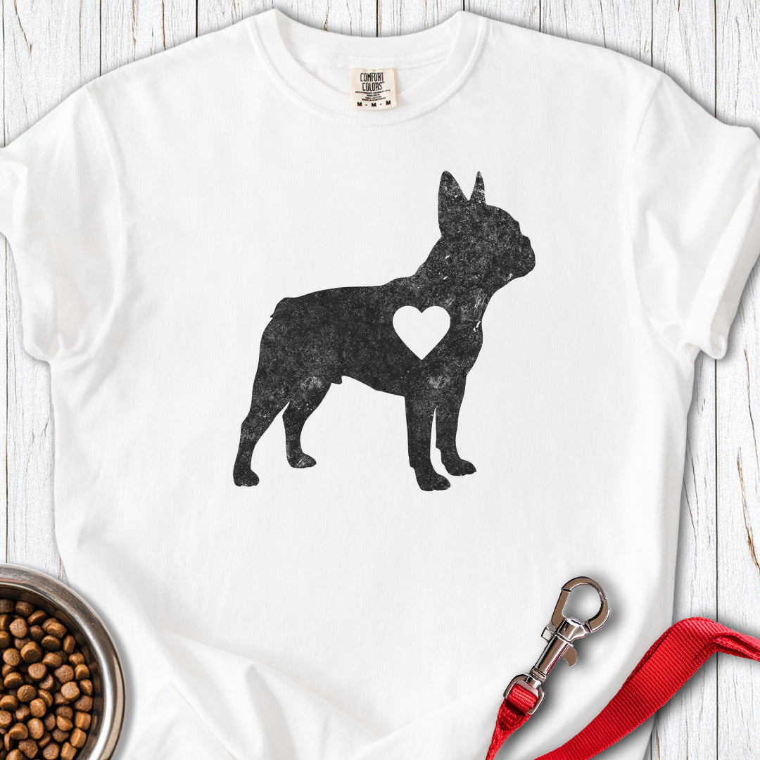 Frenchie Love Premium Tee White