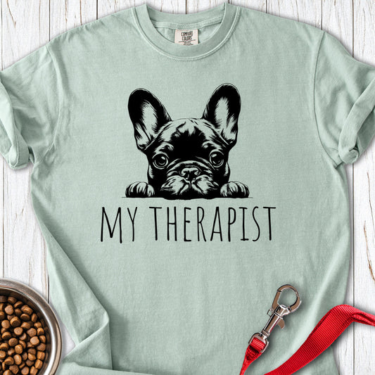 Frenchie My Therapist Premium Tee Bay