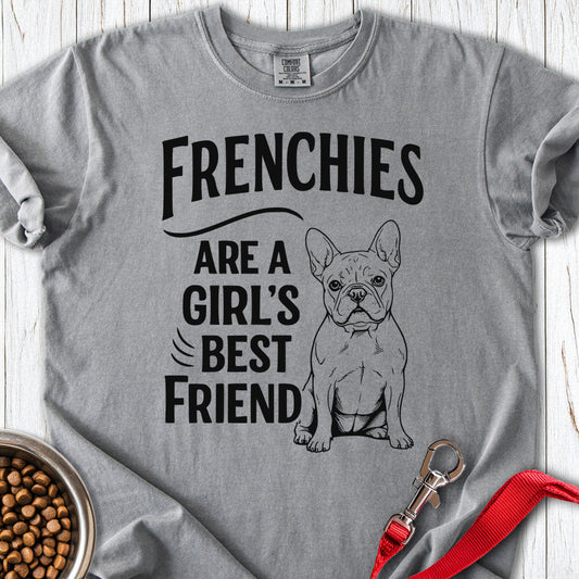 Frenchies & Girls Premium Tee Grey