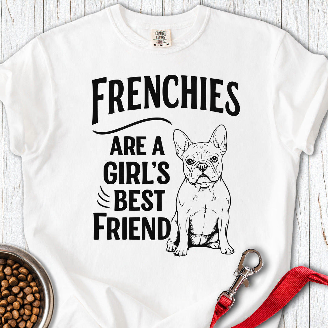 Frenchies & Girls Premium Tee White