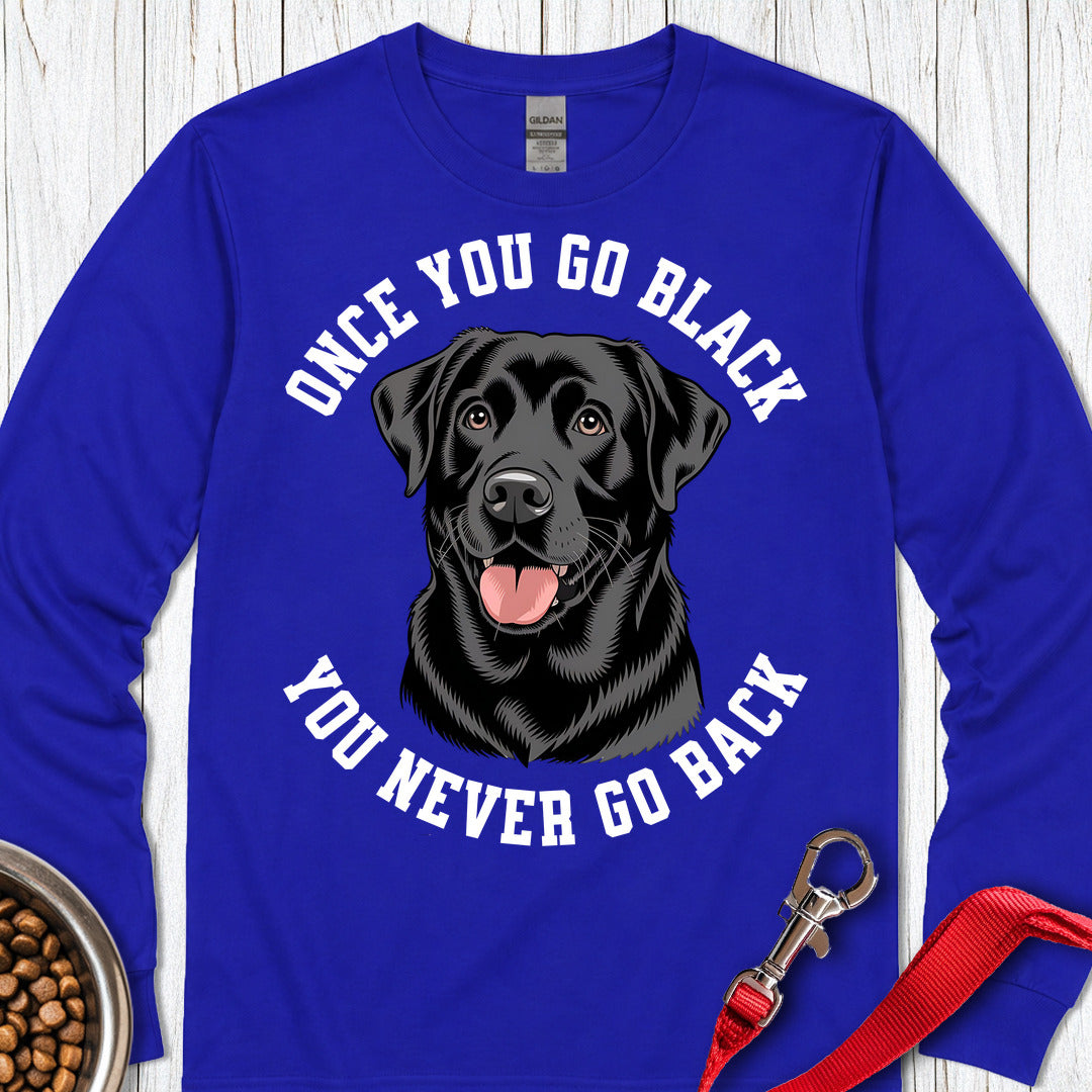 Funny Black Labrador Long Sleeve — Royal