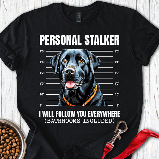 Funny Black Labrador Mugshot Black