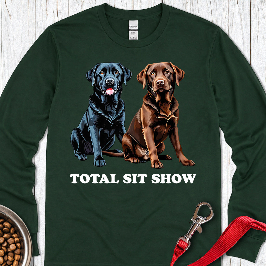 Funny Chocolate & Black Long Sleeve — Forest Green
