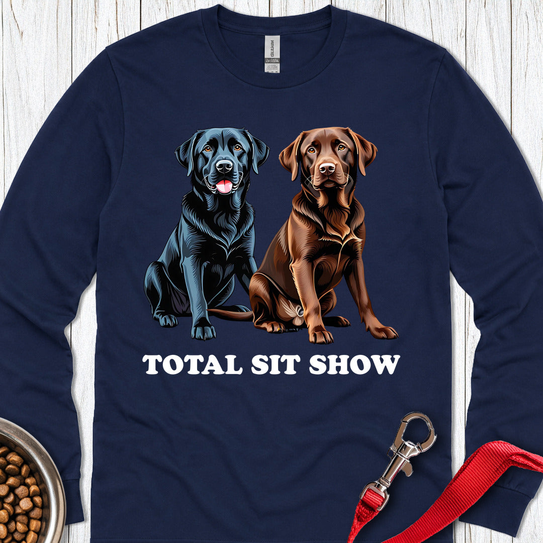 Funny Chocolate & Black Long Sleeve — Navy