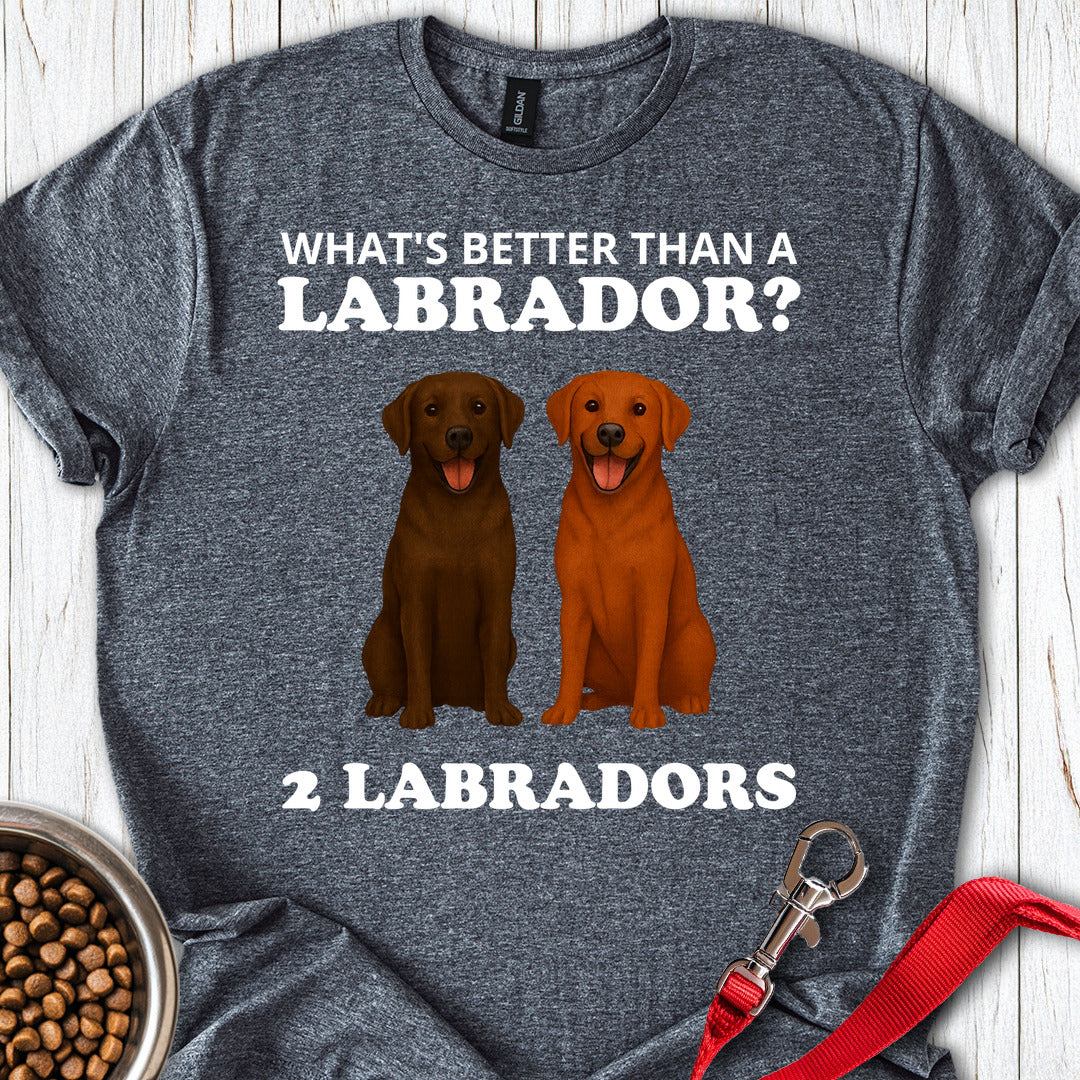 Funny Fox Red and Chocolate Labrador Dark Heather