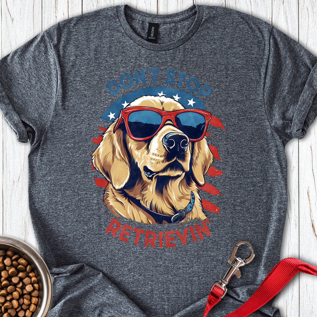 Funny Golden Retriever Dark Heather