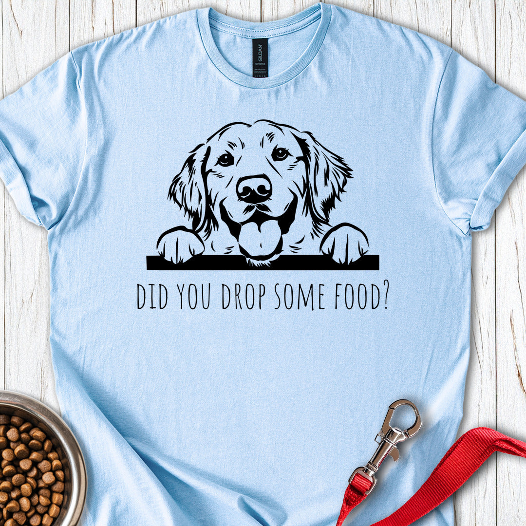 Funny Golden Retriever Light Blue