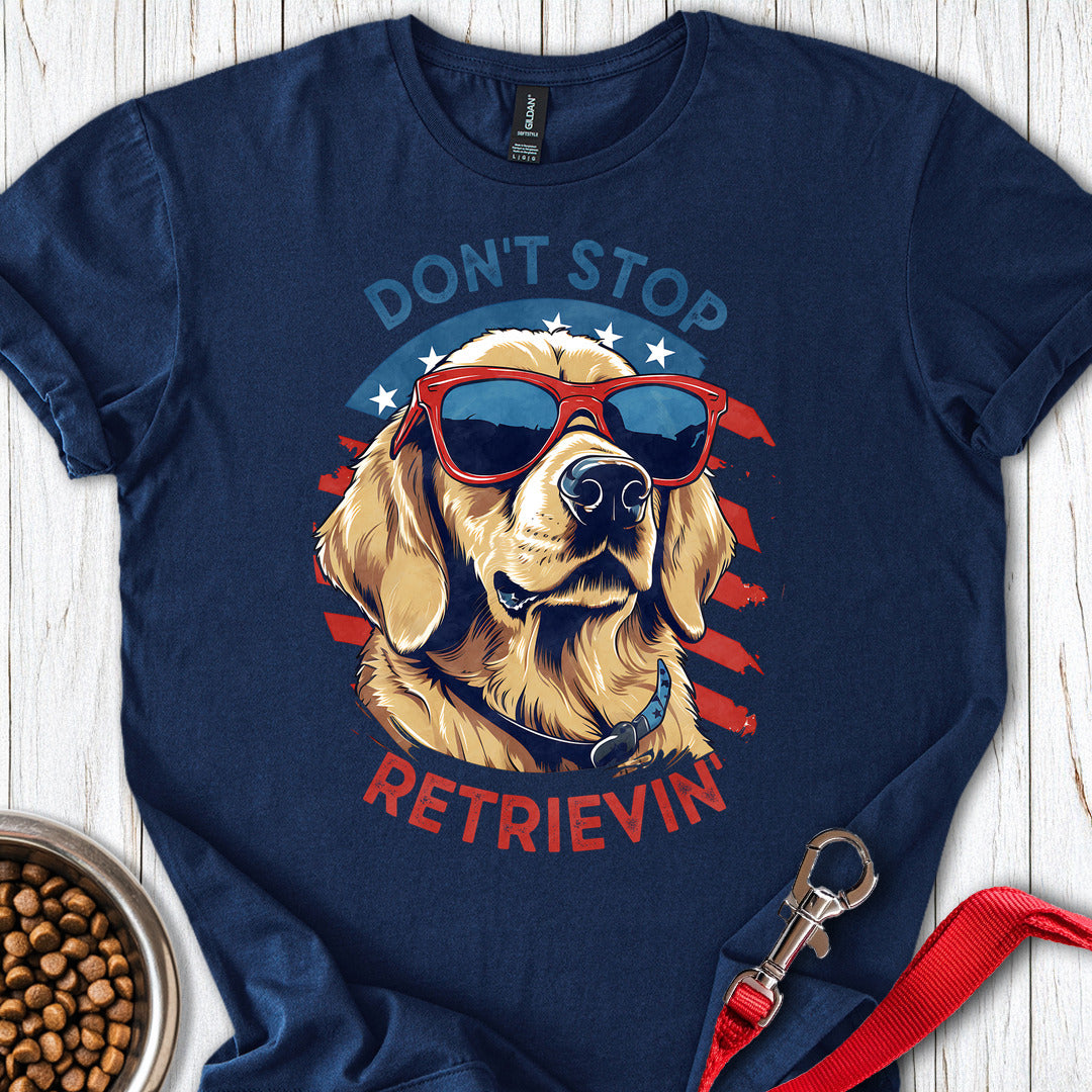 Funny Golden Retriever Navy