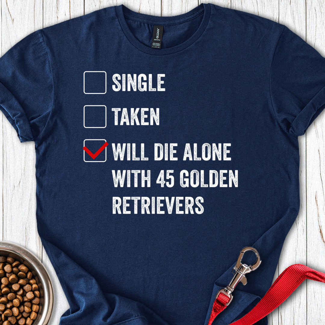 Funny Golden Retriever Navy