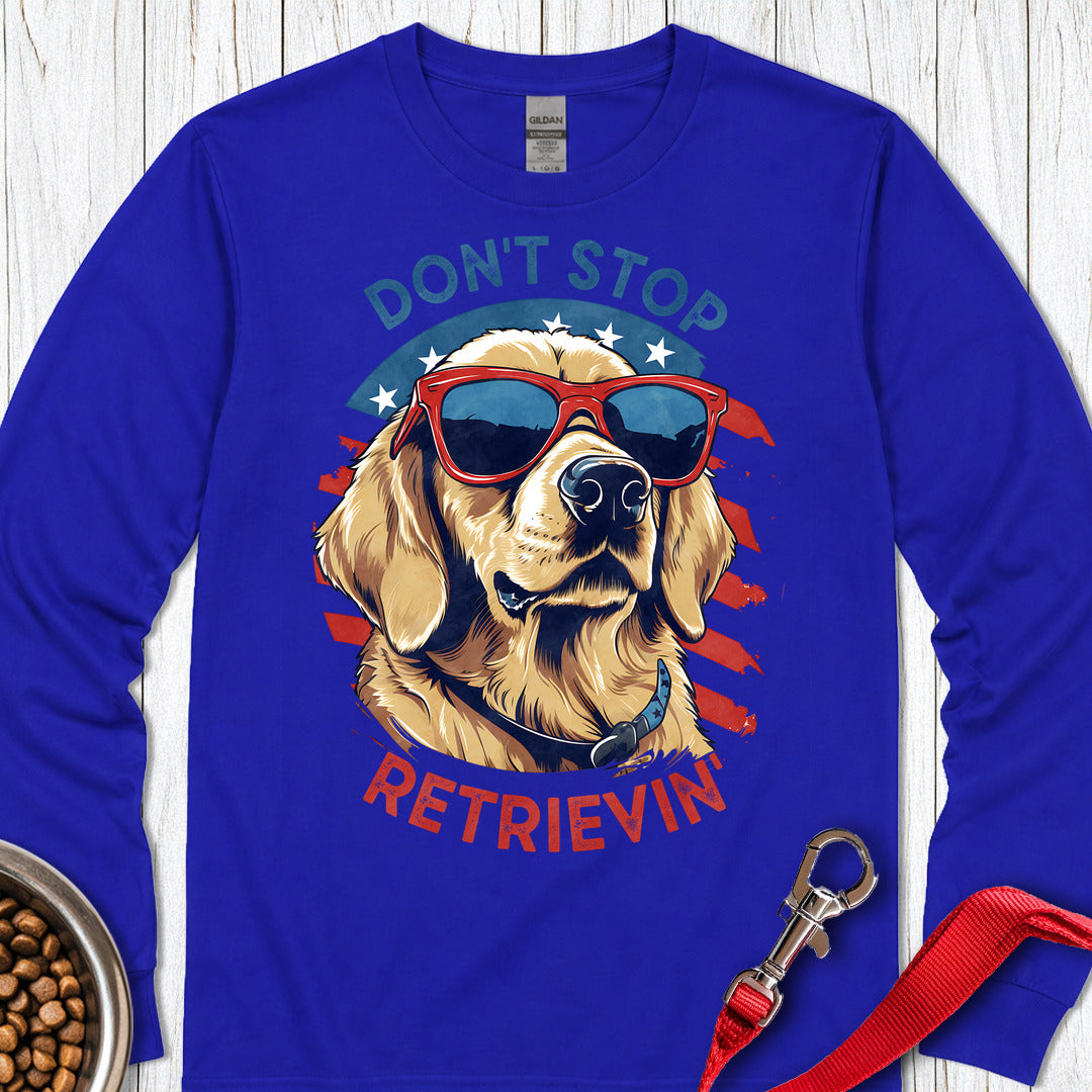 Funny Golden Retriever Long Sleeve — Royal
