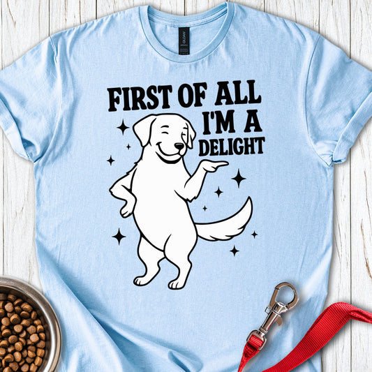Funny Labrador Light Blue