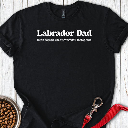 Funny Labrador Dad Black