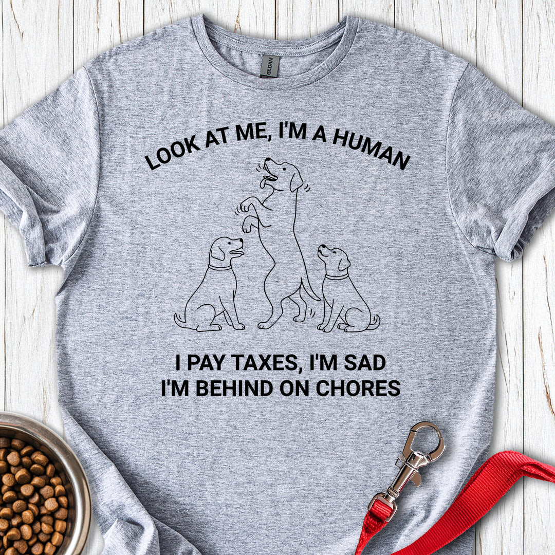 Funny Labrador Human Meme Sport Grey