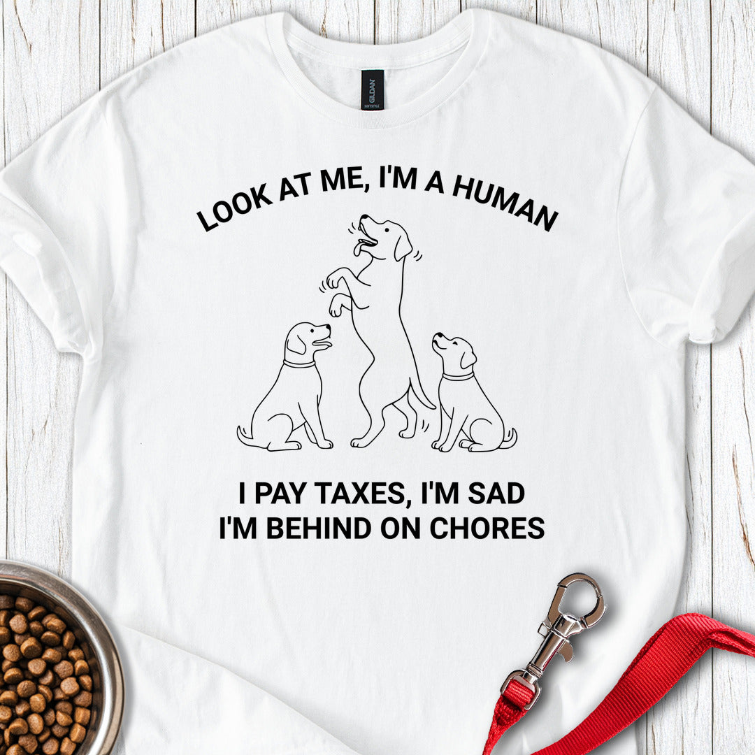 Funny Labrador Human Meme White