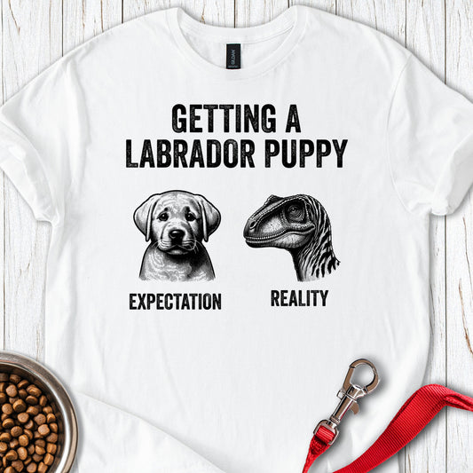 Funny Labrador Puppy White