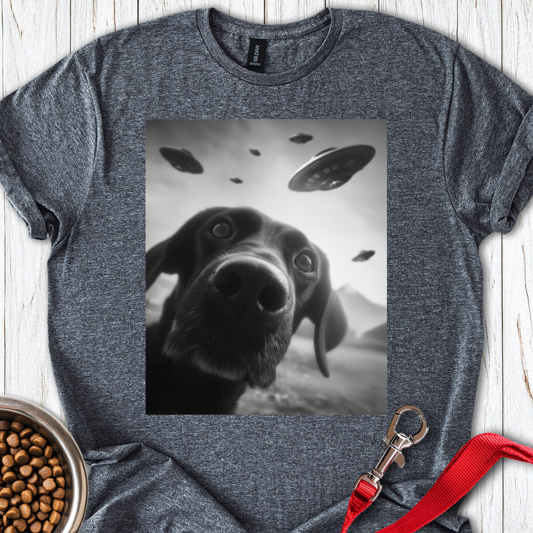Funny Labrador UFO Dark Heather