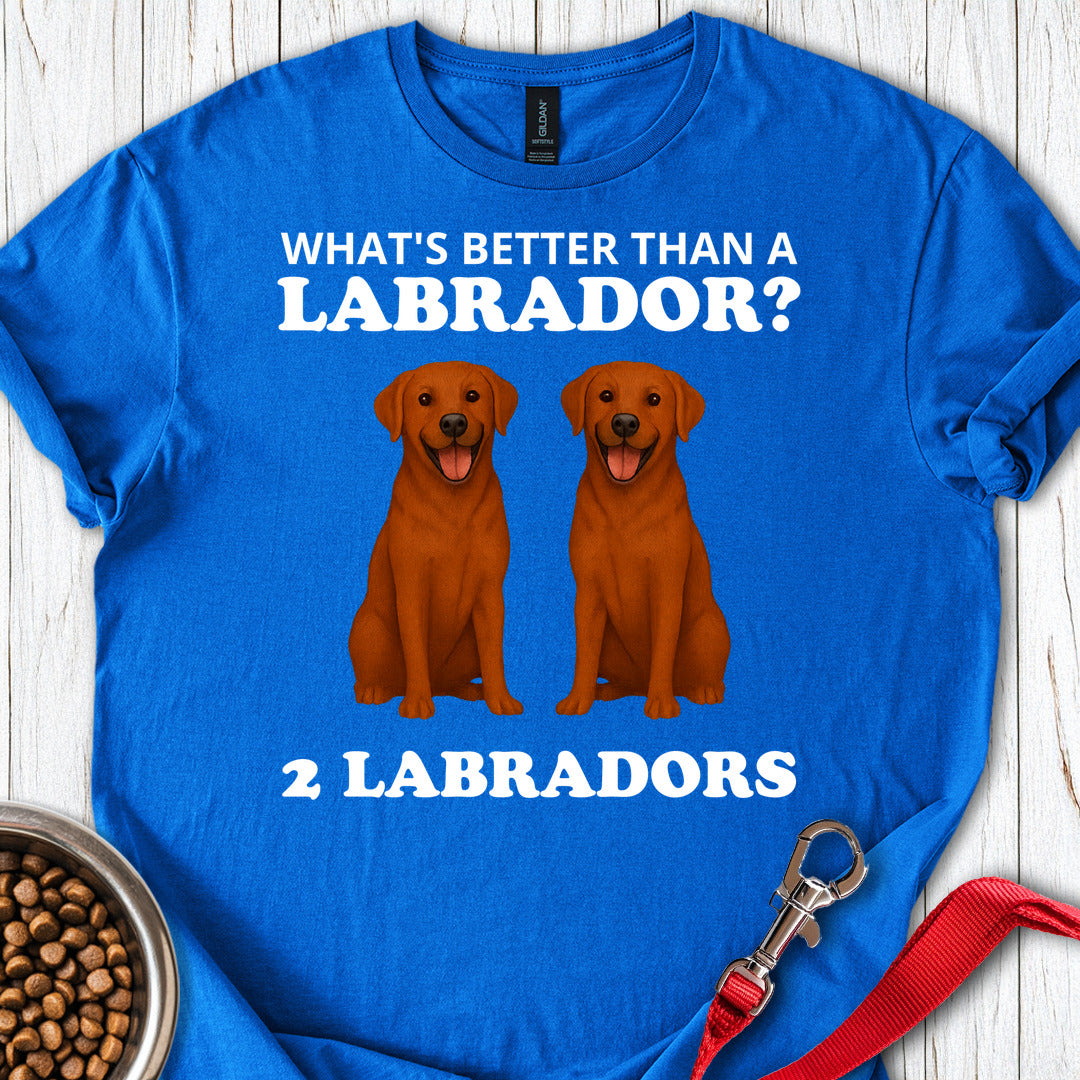 Funny Two Fox Red Labradors Royal
