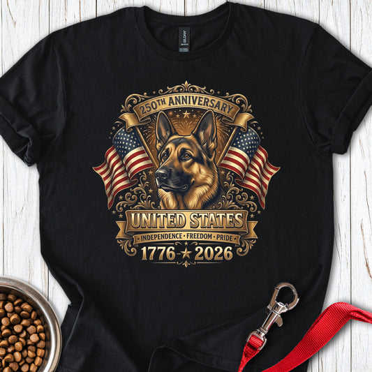 German Shepherd 250 Years Black