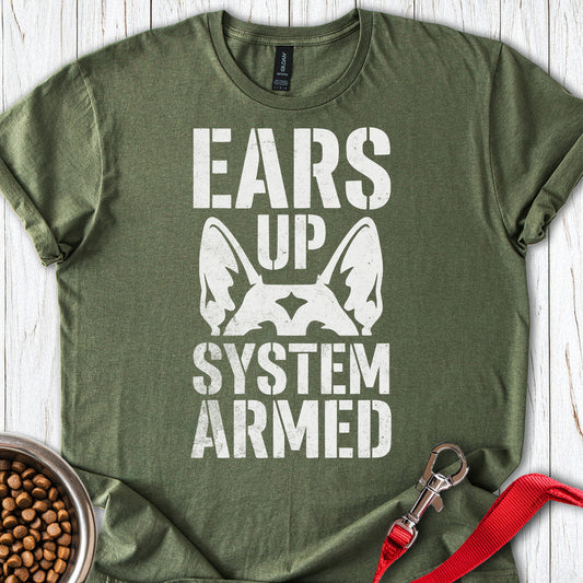 German Shepherd Alarm Military Green