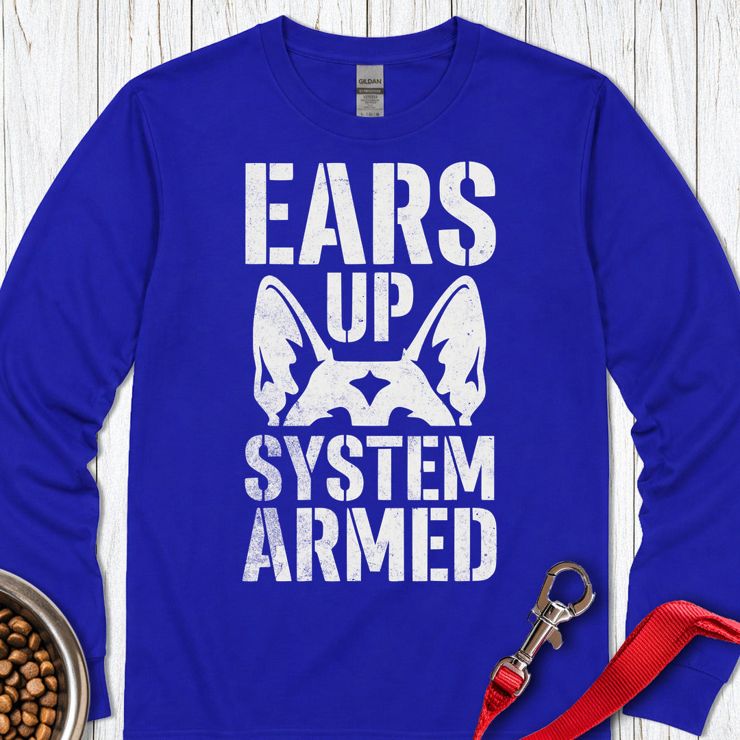 German Shepherd Alarm Long Sleeve — Royal
