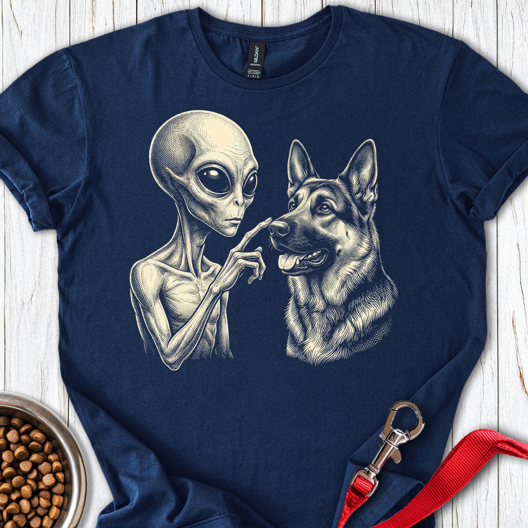 German Shepherd & Alien Navy