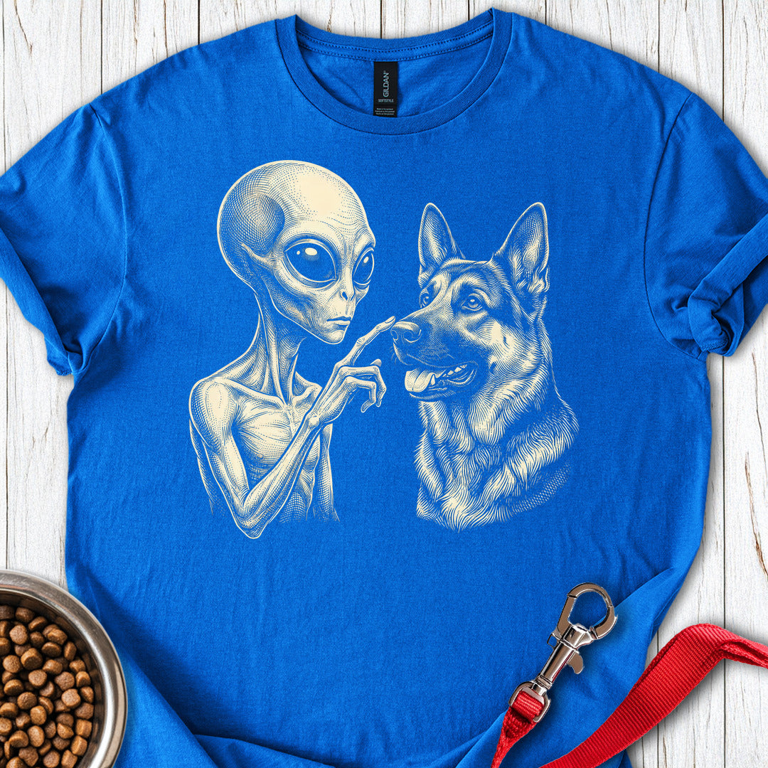 German Shepherd & Alien Royal