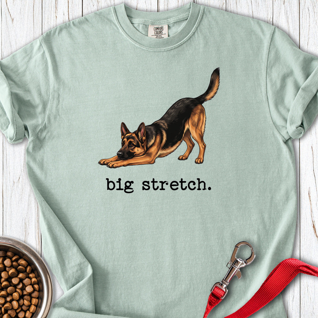 German Shepherd Big Stretch Premium Tee — Bay