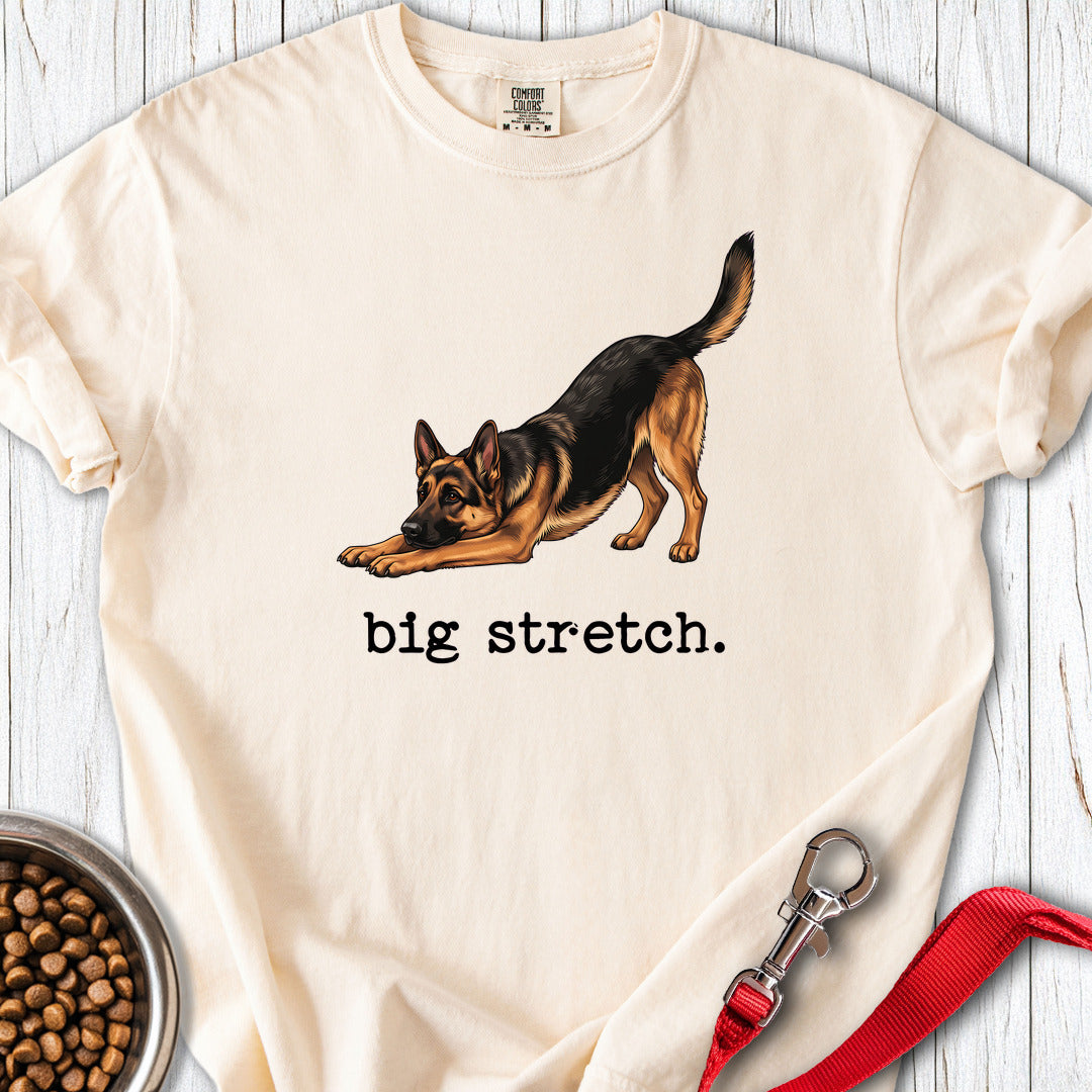 German Shepherd Big Stretch Premium Tee — Ivory