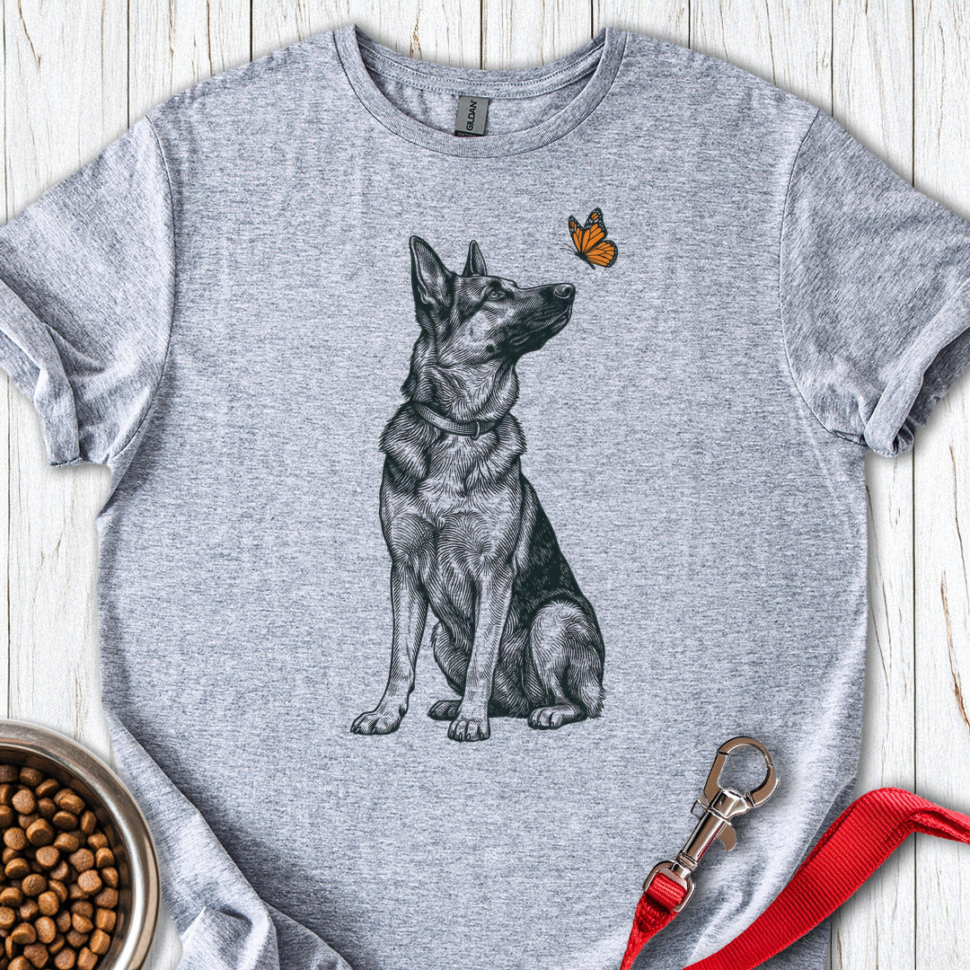 German Shepherd Butterfly Sport Grey