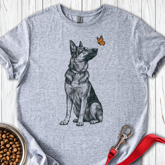 German Shepherd Butterfly Sport Grey