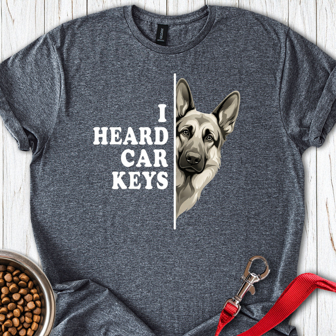 German Shepherd Car Keys Dark Heather