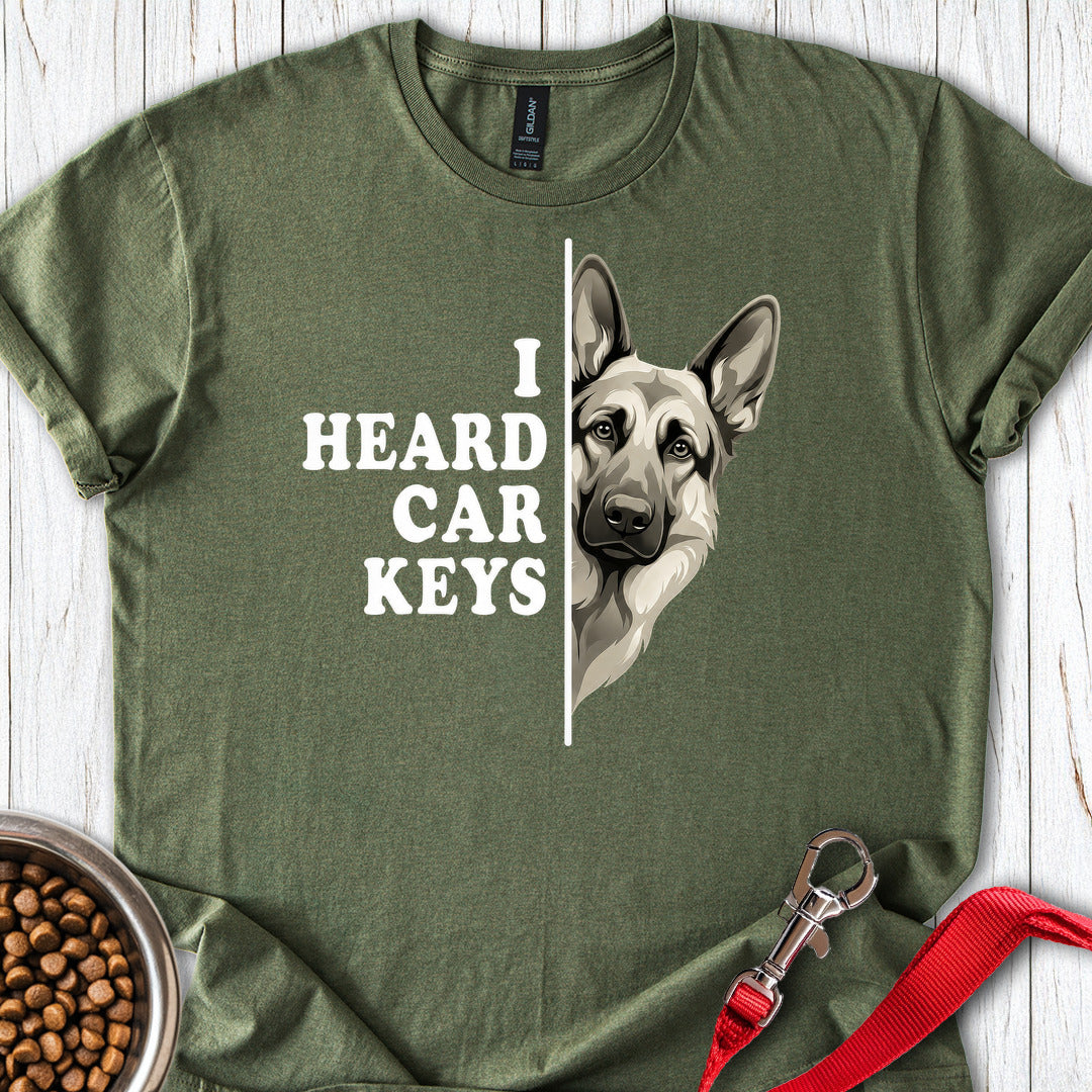 German Shepherd Car Keys Military Green