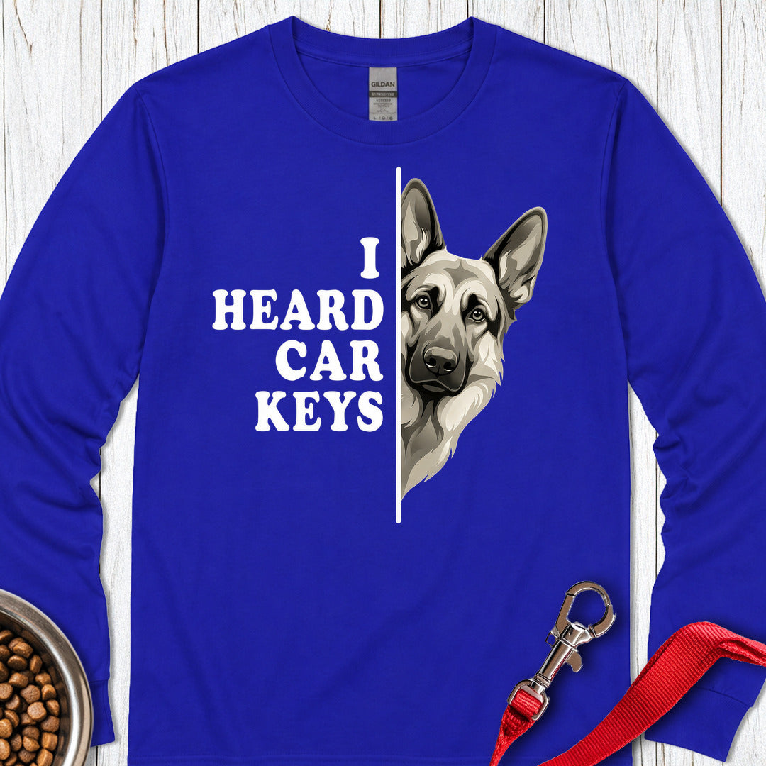 German Shepherd Car Keys Long Sleeve — Royal