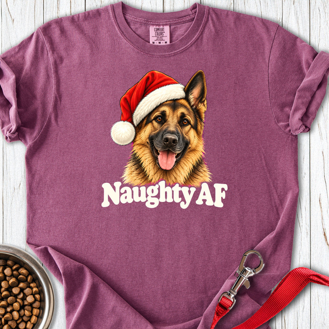 German Shepherd Christmas Naughty Premium Tee Berry