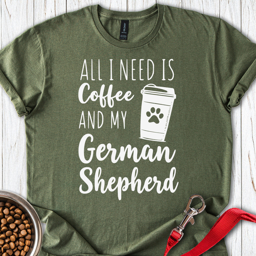 German Shepherd Coffee Military Green